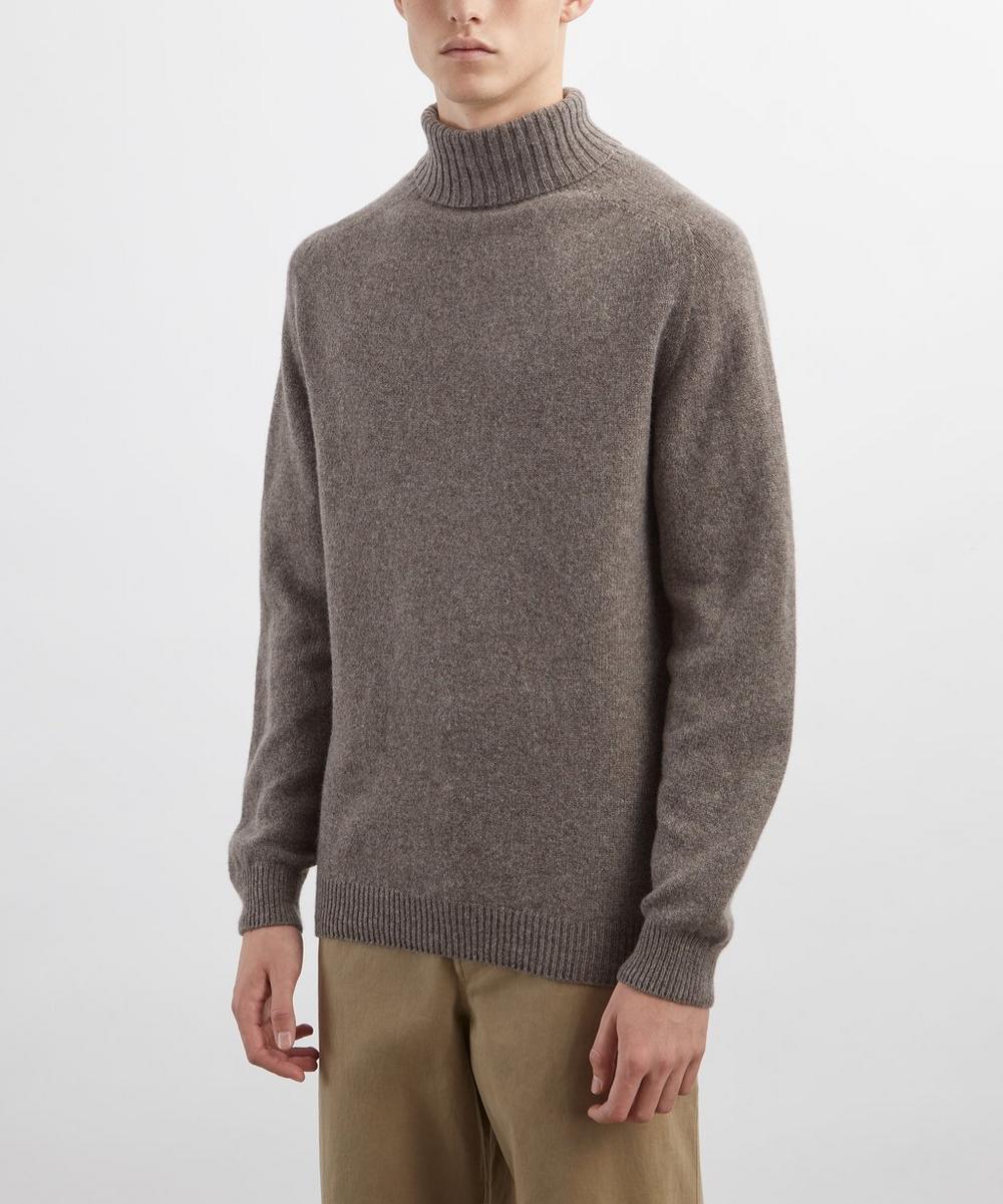 Liberty London Sunspel Lambswool Roll Neck Jumper