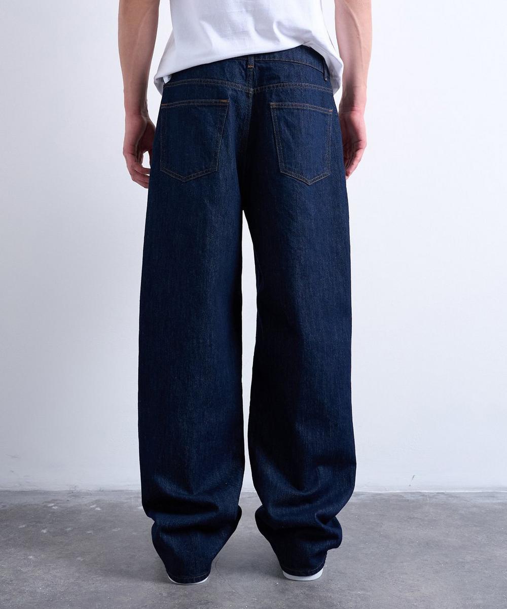 Liberty London TOPMAN Black Rigid Baggy Jeans