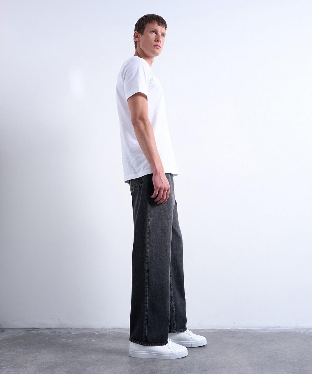 liberty london TOPMAN Black Rigid Baggy Jeans