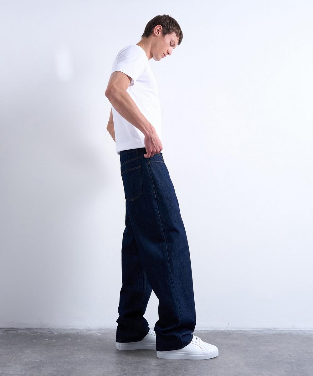 liberty london TOPMAN Black Rigid Baggy Jeans