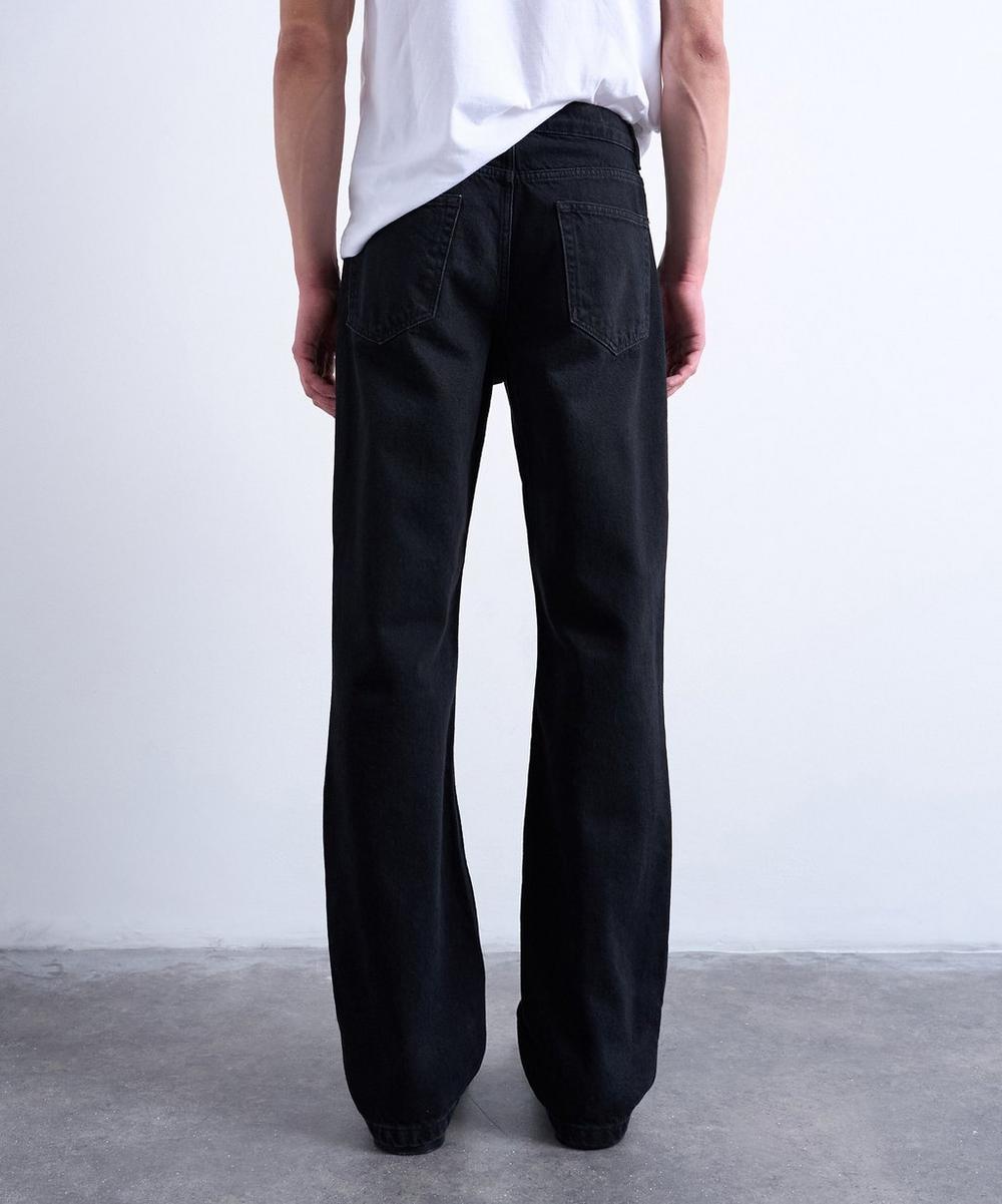 Liberty London TOPMAN Black Rigid Flare Jeans