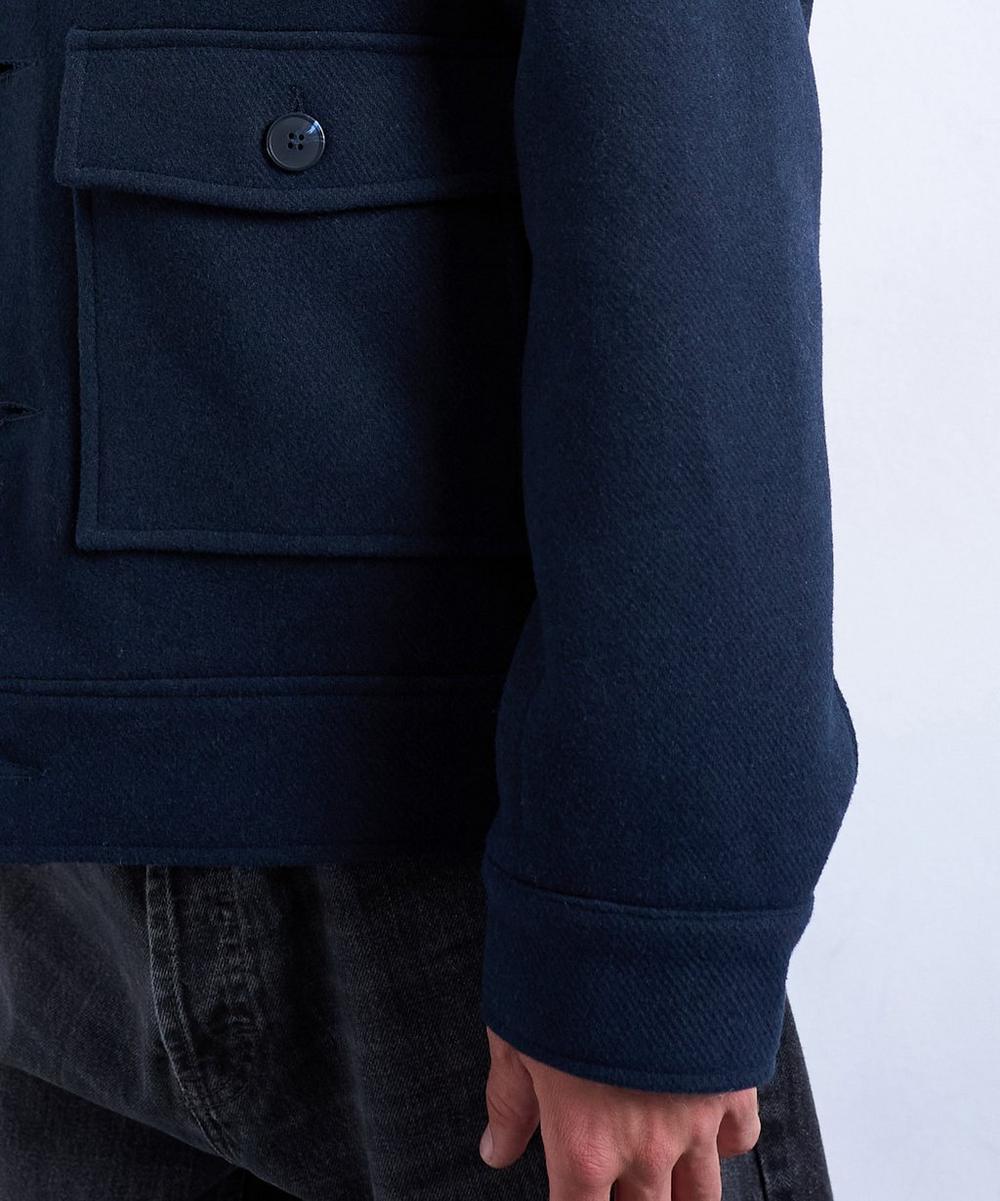 Liberty London TOPMAN Navy Wool-Blend Shacket