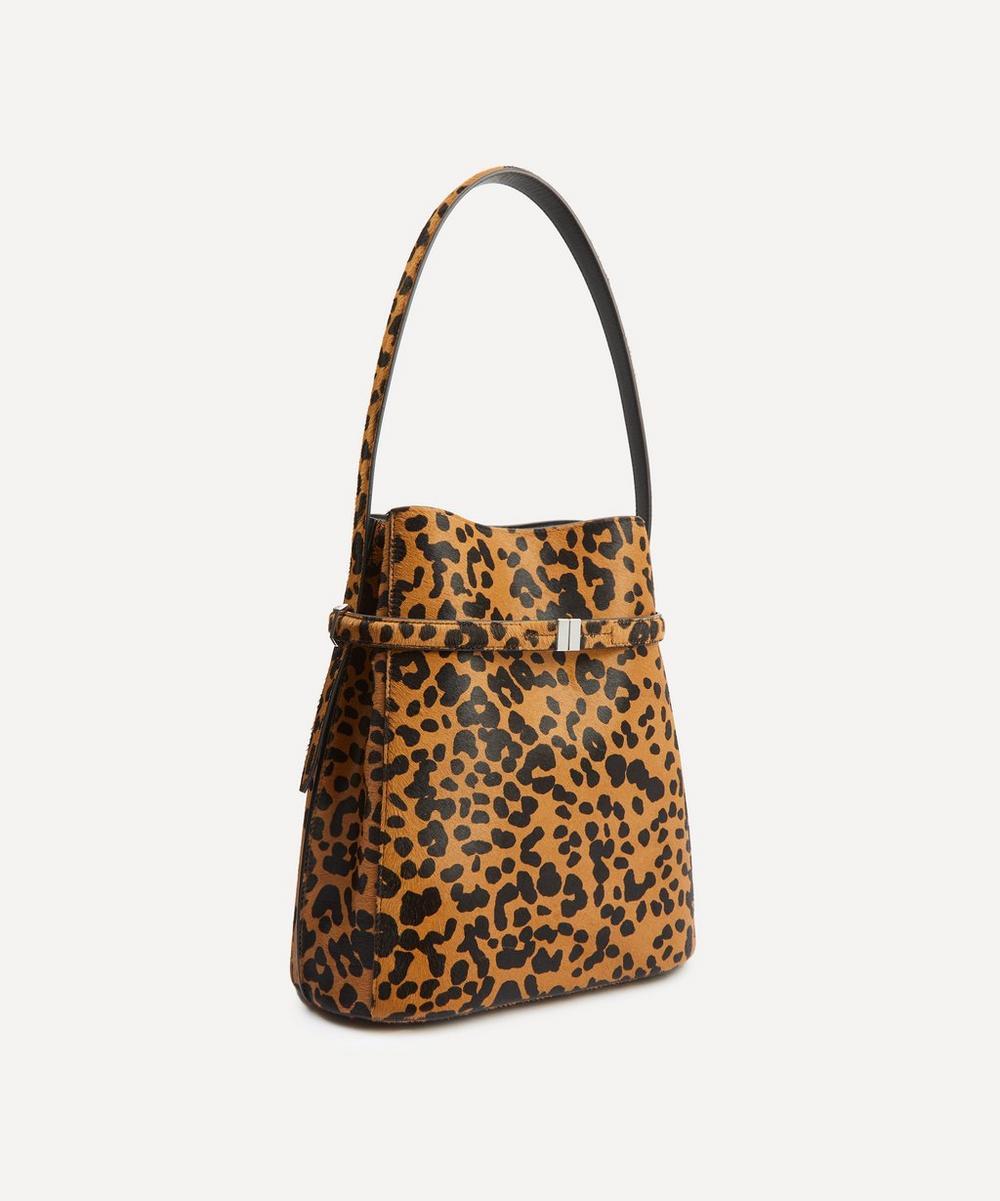 Liberty London Toteme Belted Pony-Hair Bucket Bag