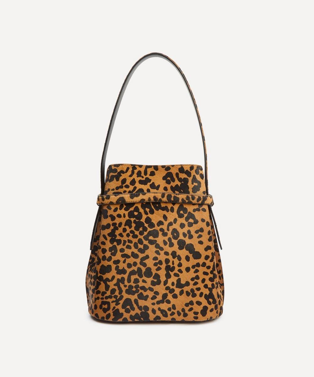 Liberty London Toteme Belted Pony-Hair Bucket Bag