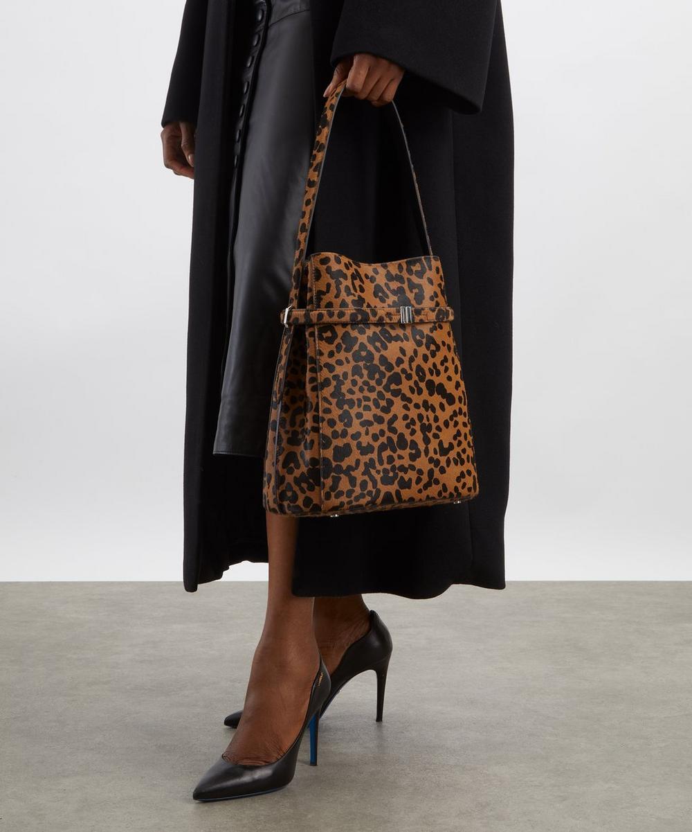 liberty london Toteme Belted Pony-Hair Bucket Bag