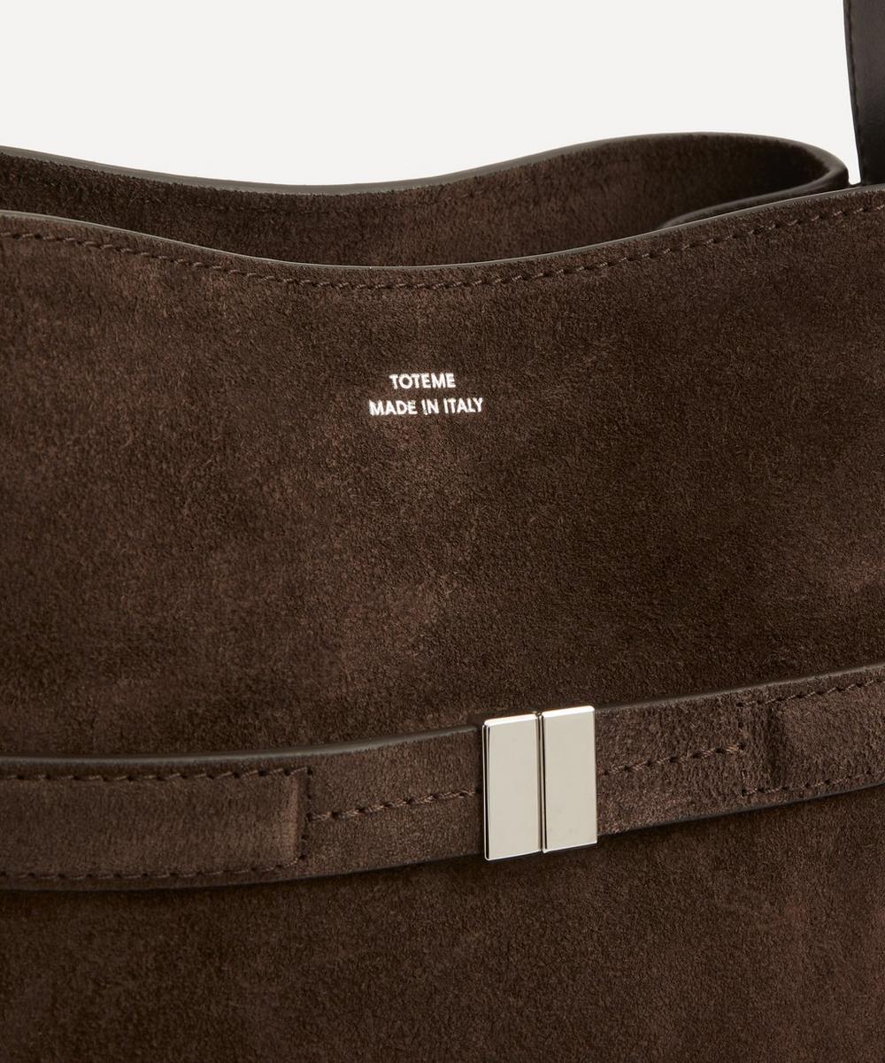 Liberty London Toteme Belted Suede Bucket Bag