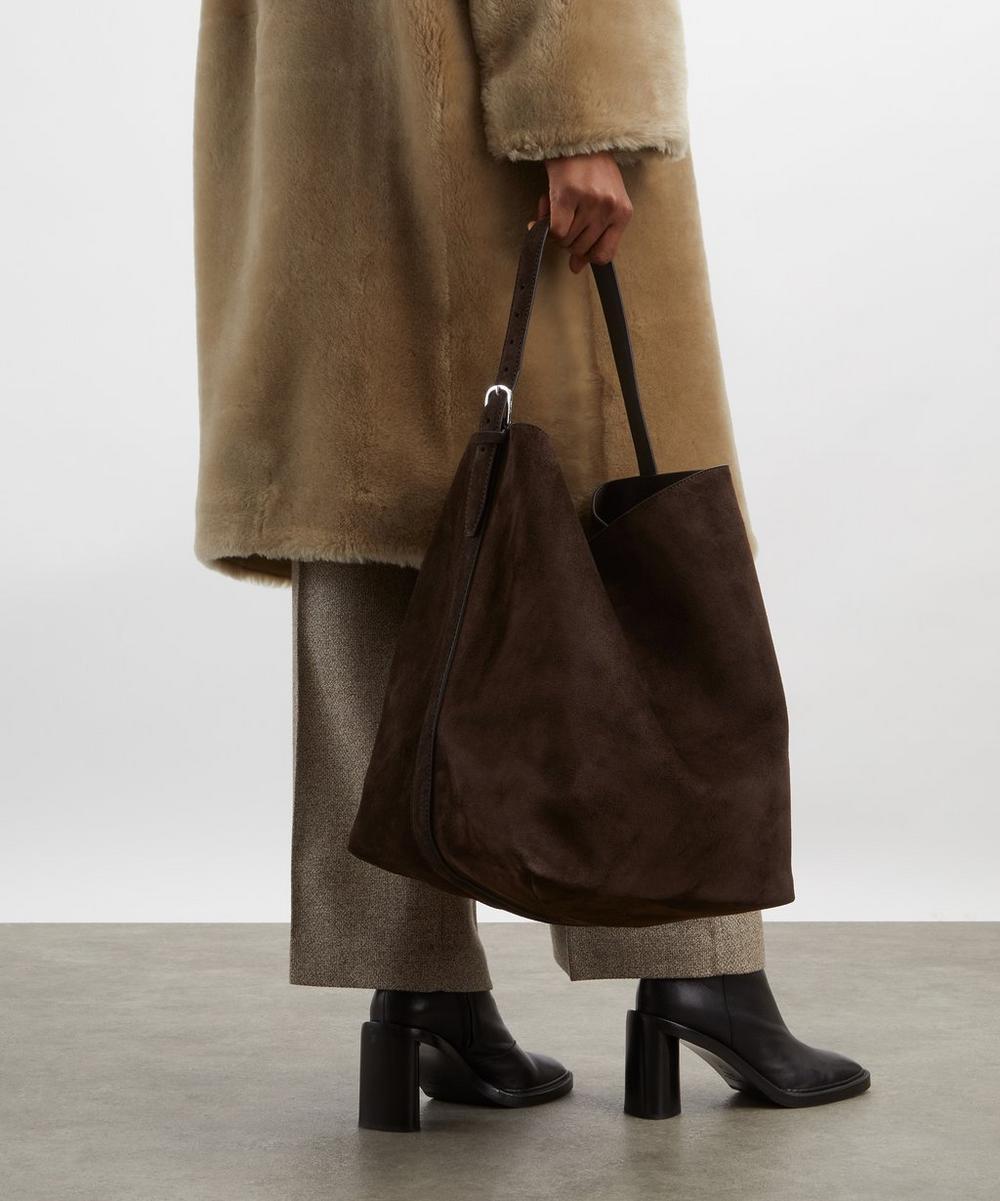 liberty london Toteme Belted Suede Tote Bag