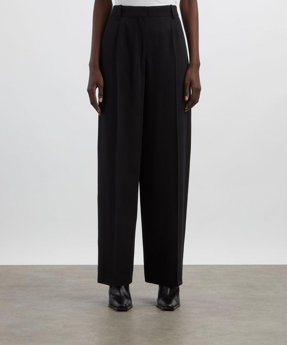 Liberty London Toteme Black Wide Fluid Trousers