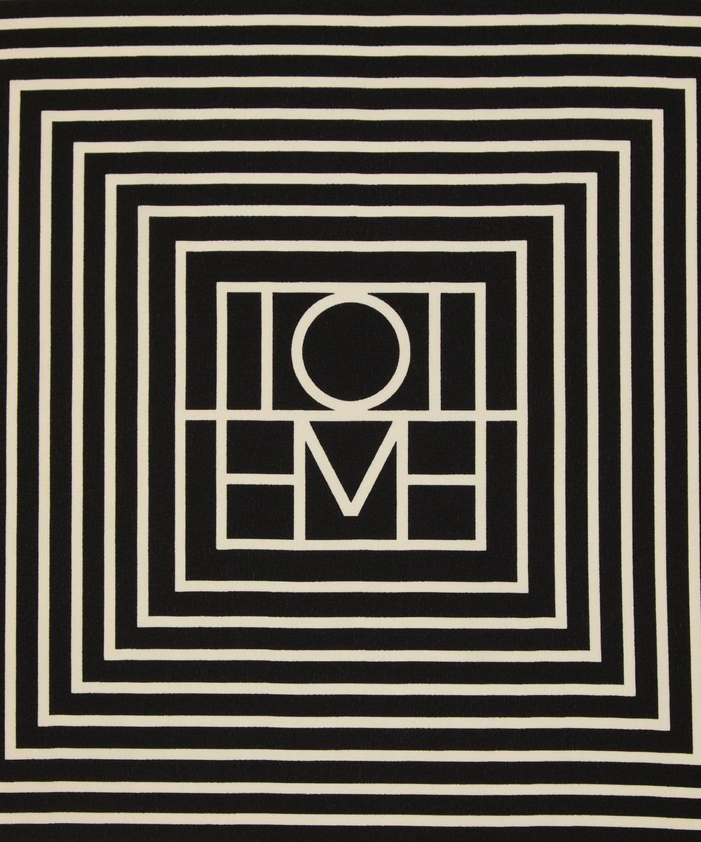 Liberty London Toteme Centred Monogram Silk Scarf