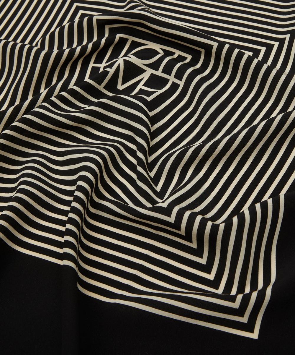 Liberty London Toteme Centred Monogram Silk Scarf