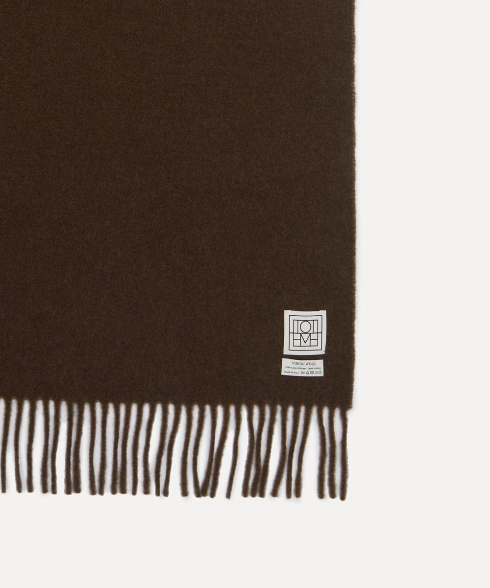 Liberty London Toteme Classic Wool Fringed Scarf