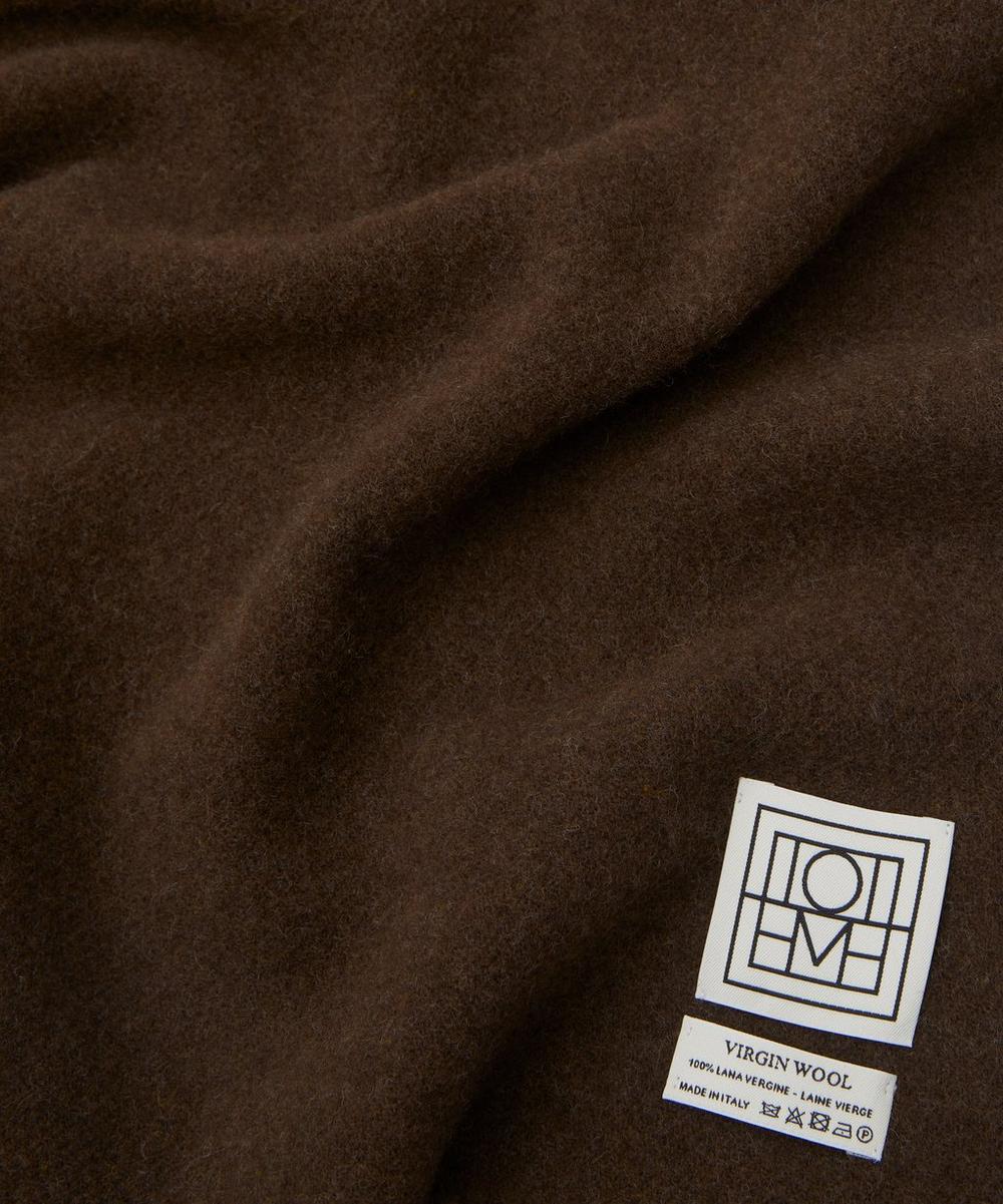 Liberty London Toteme Classic Wool Fringed Scarf