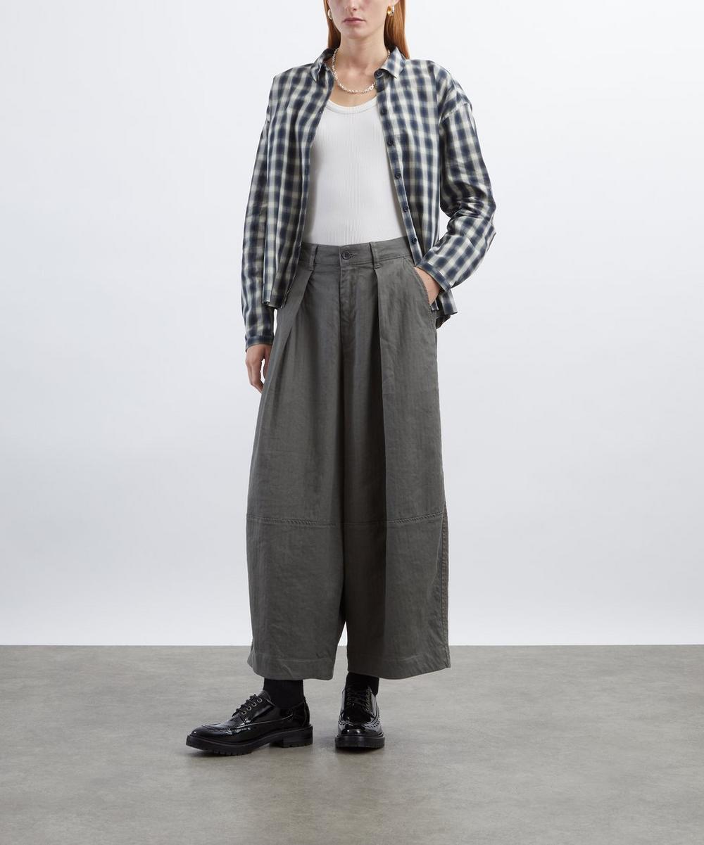 liberty london YMC Deadbeat Wide Leg Trousers