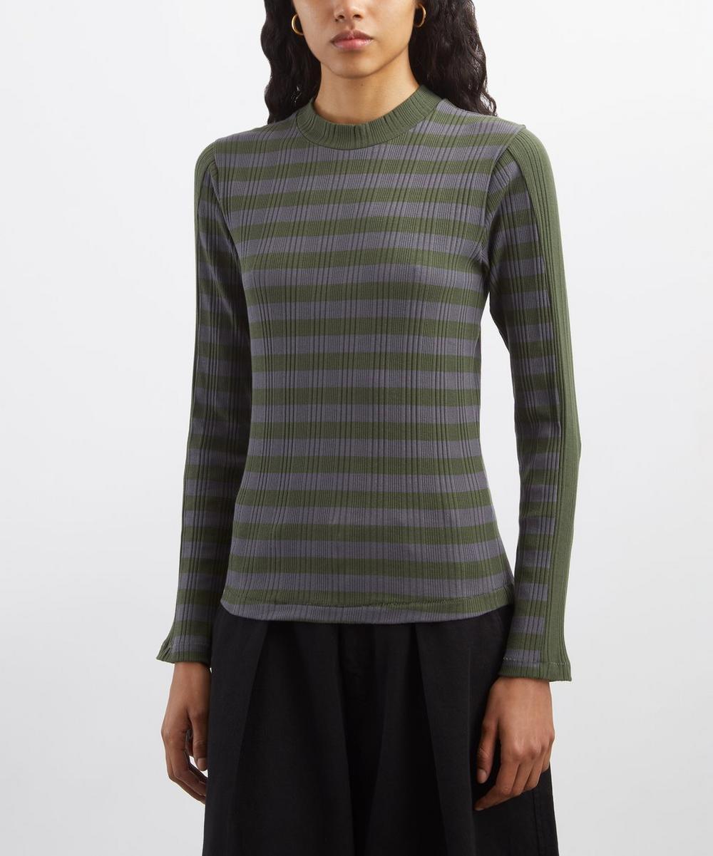 Liberty London YMC High Rains Multi-Stripe Top