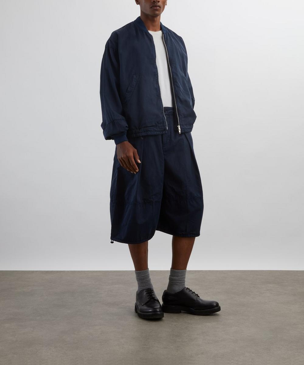 liberty london YMC Navy Salba Wide Shorts