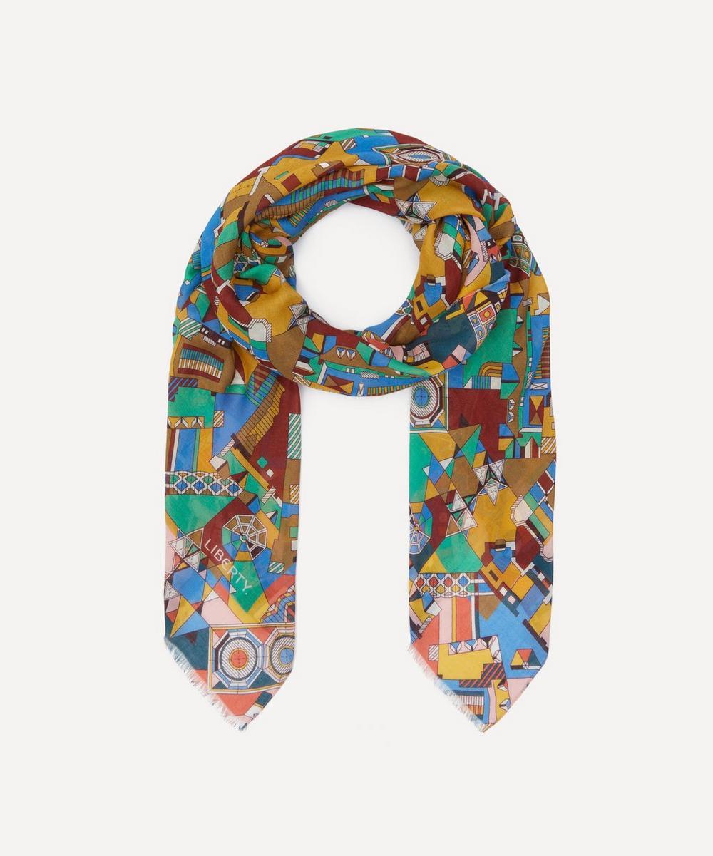 liberty london Liberty Master Plan 60x160 Modal-Cashmere Scarf