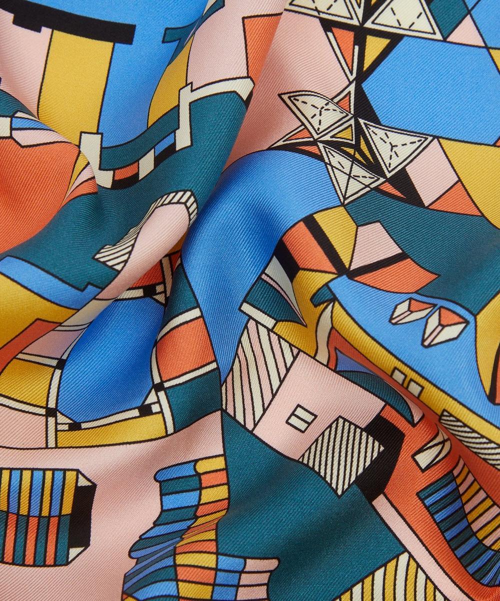 Liberty London Liberty Master Plan Silk Pocket Square