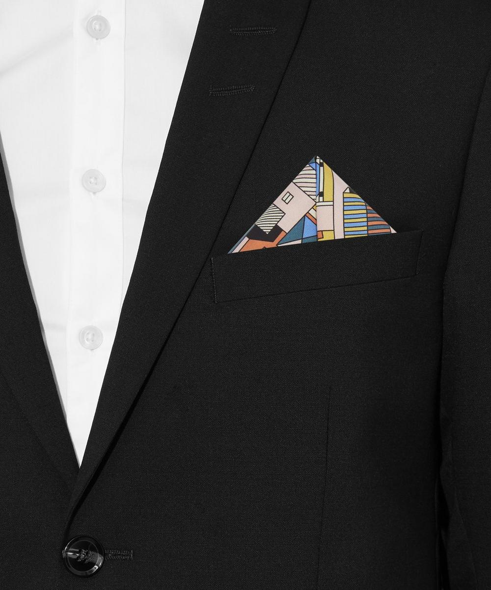 liberty london Liberty Master Plan Silk Pocket Square