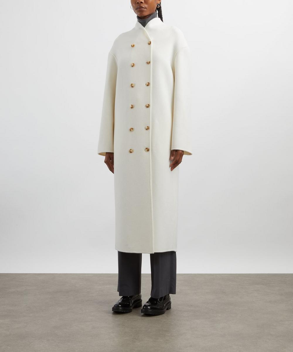 Liberty London Loulou Studio Amory Cashmere Drap Long Coat