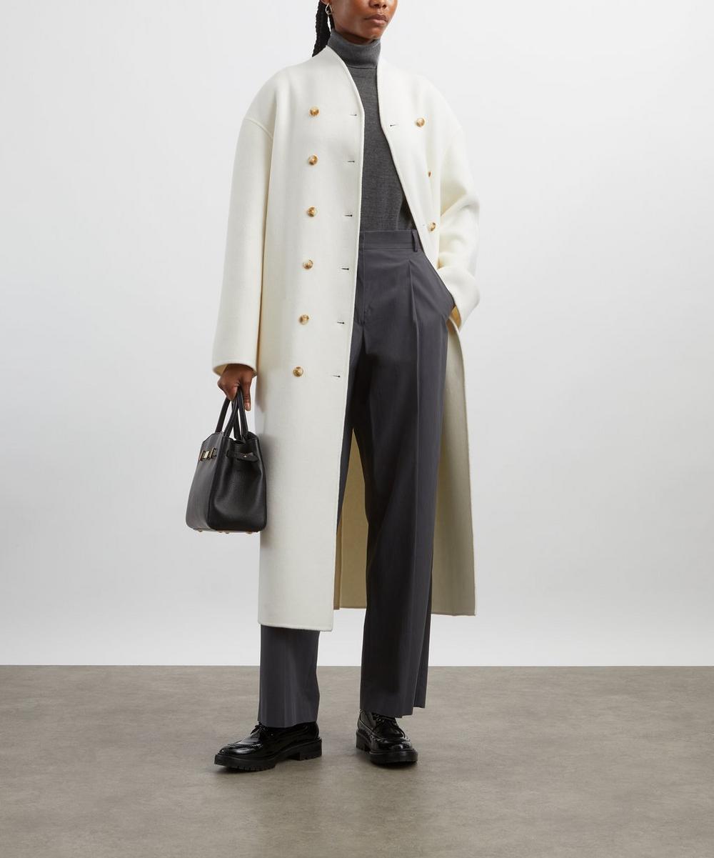 liberty london Loulou Studio Amory Cashmere Drap Long Coat