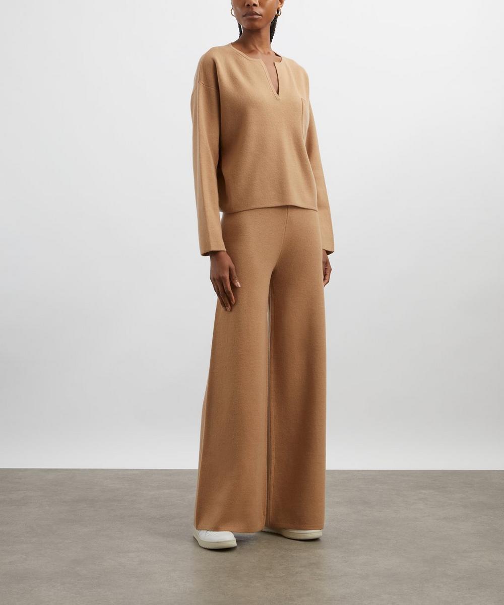 liberty london Max Mara Judy Wool-Cashmere Long Trousers