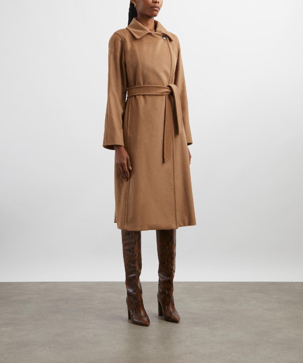 Liberty London Max Mara Manuela Camelwool Robe Coat