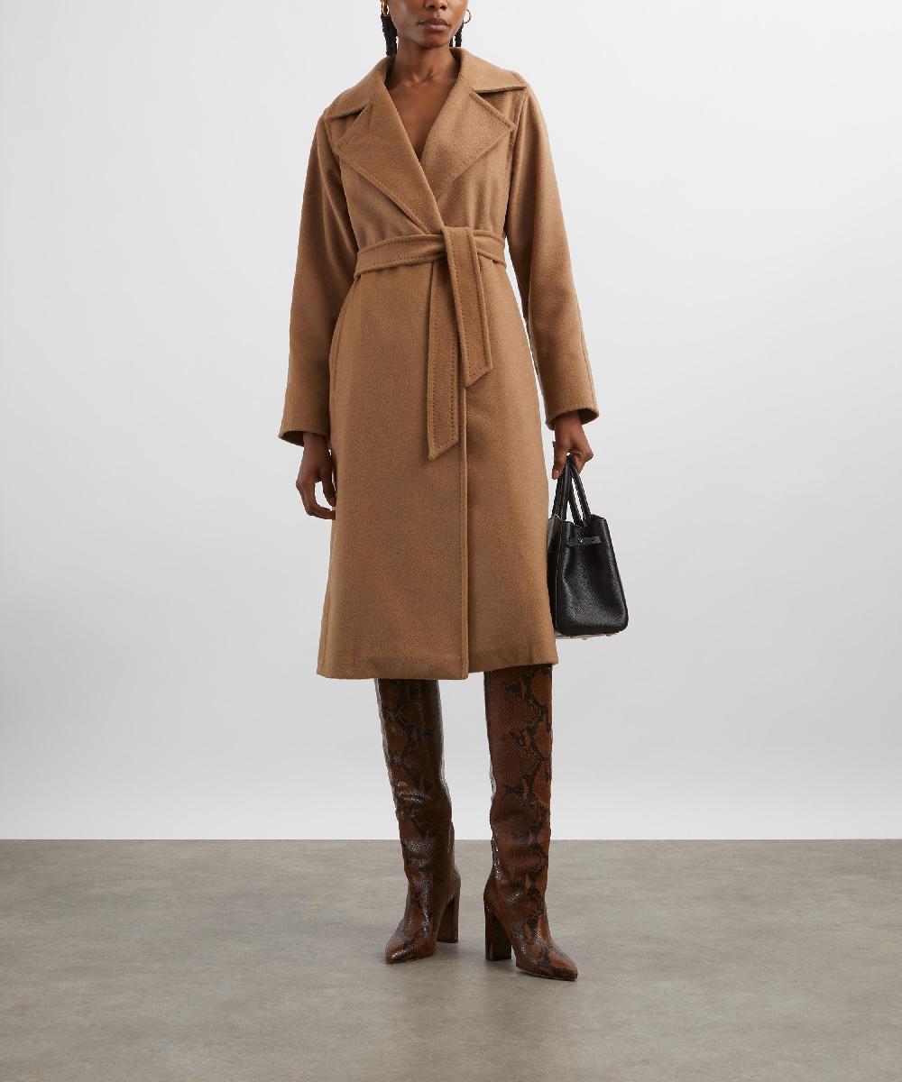 liberty london Max Mara Manuela Camelwool Robe Coat