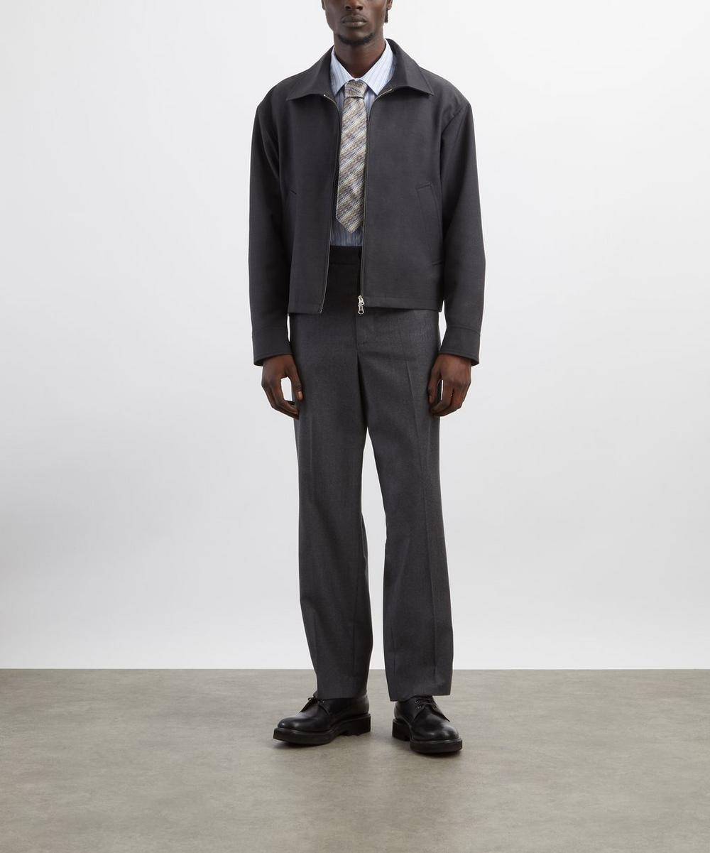 liberty london mfpen Brown Melange Stripe Mail Jacket