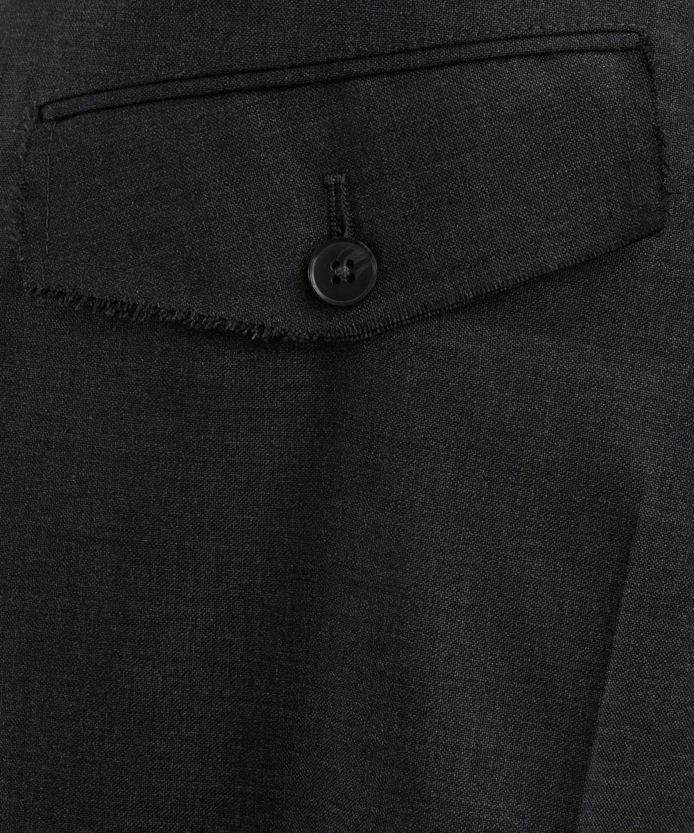 Liberty London Mfpen Patch Grey Worsted Wool Trousers