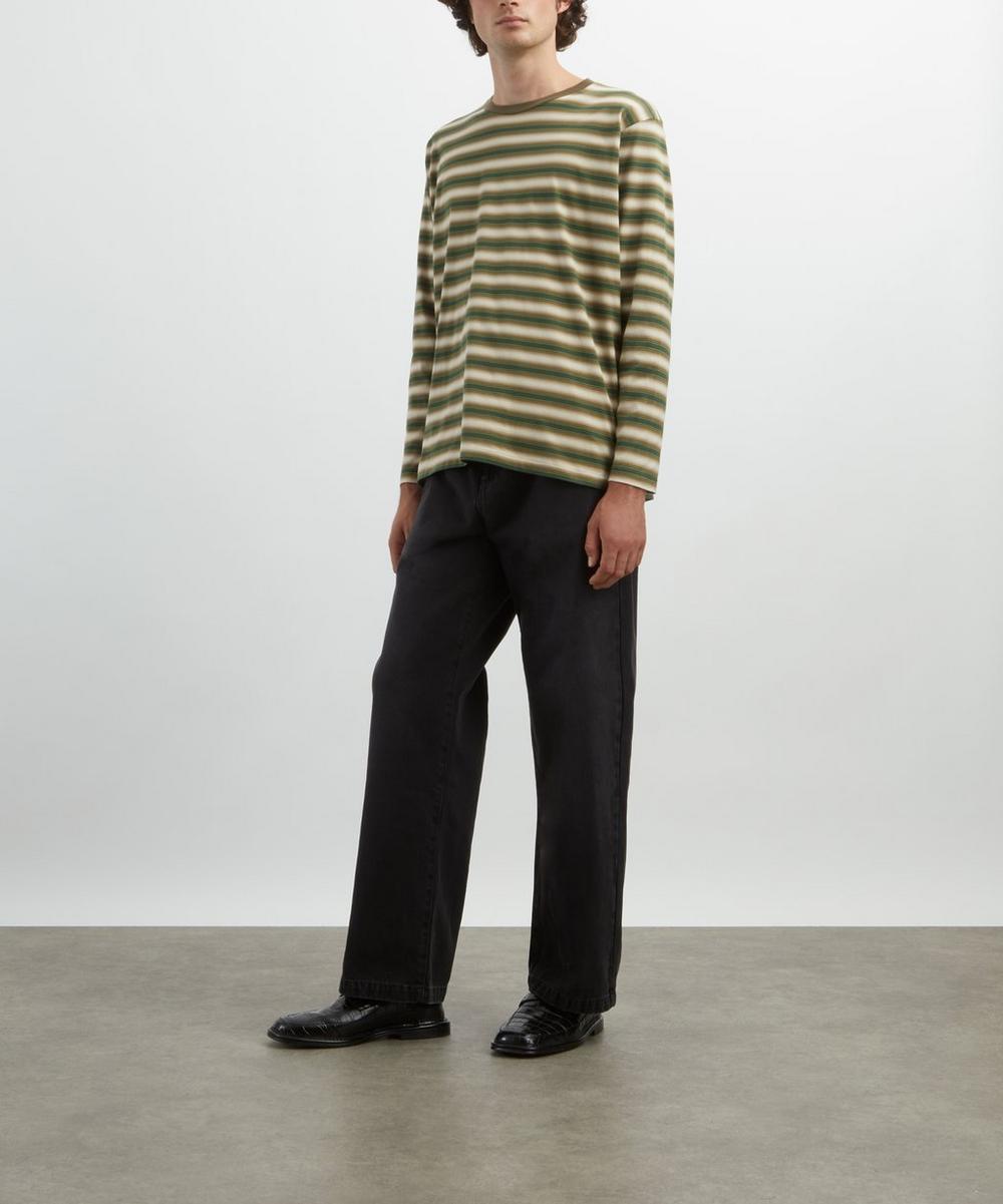 liberty london mfpen Straight Cut Jeans in Faded Black