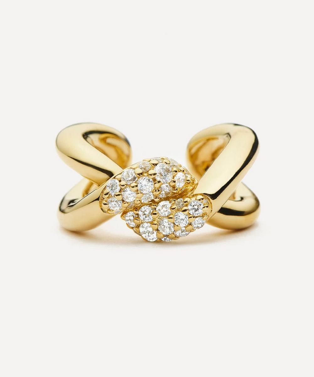 Liberty London Missoma 18ct Gold-Plated Molten Snow Ear Cuff