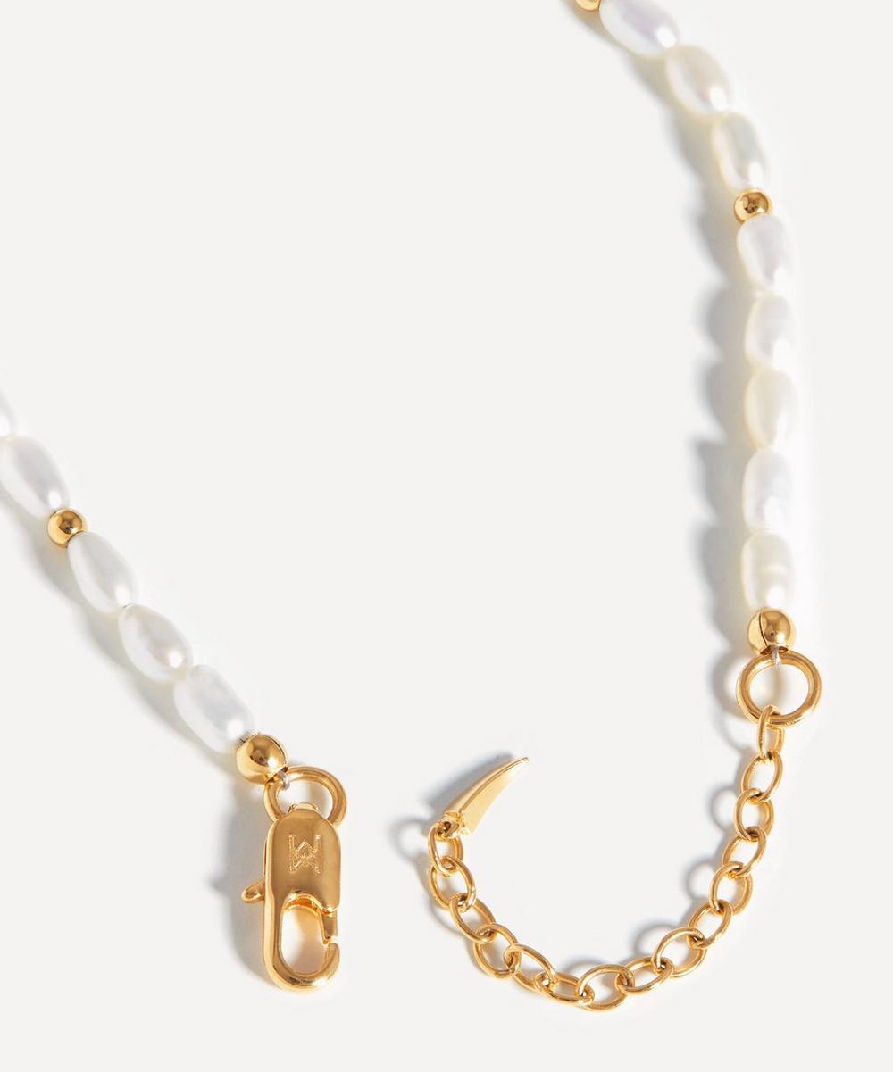 Liberty London Missoma 18ct Gold-Plated Seed Pearl Beaded Bracelet