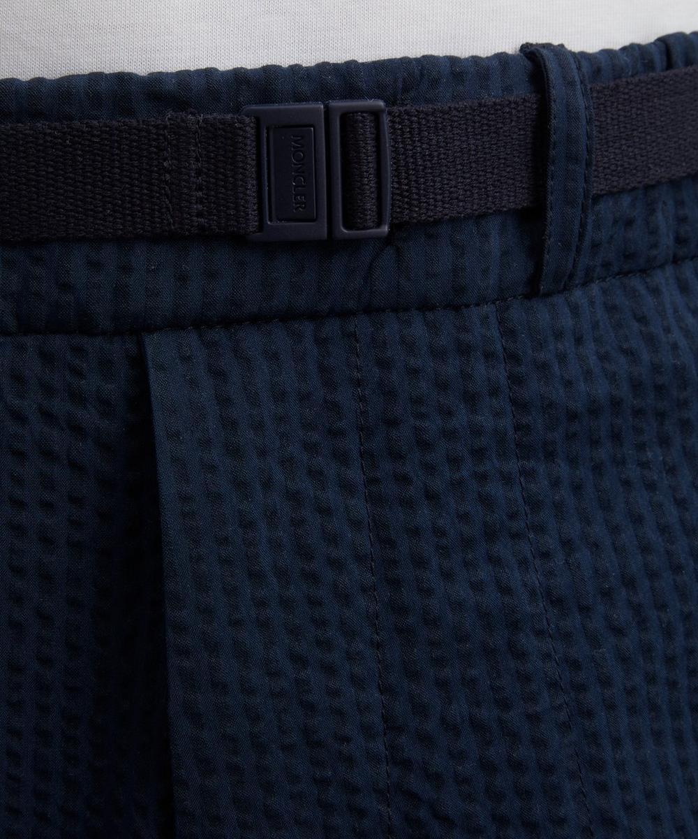 Liberty London Moncler Dark Blue Seersucker Trousers