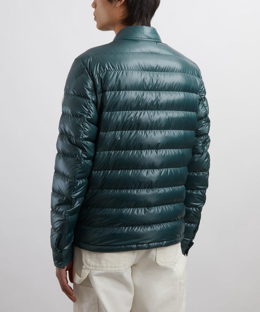 Liberty London Moncler Dark Green Chamberly Down Shirt Jacket