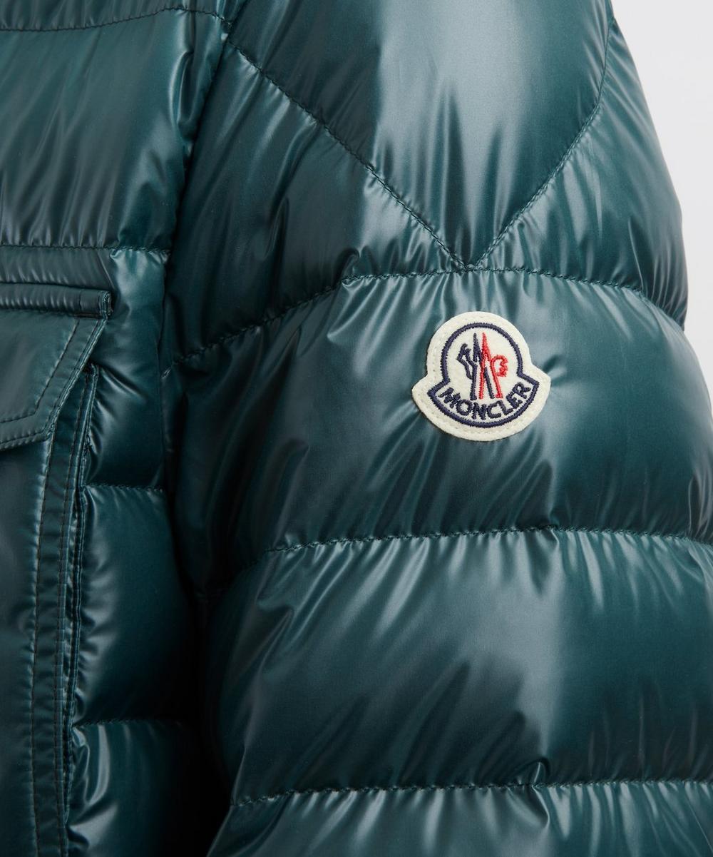 Liberty London Moncler Dark Green Chamberly Down Shirt Jacket