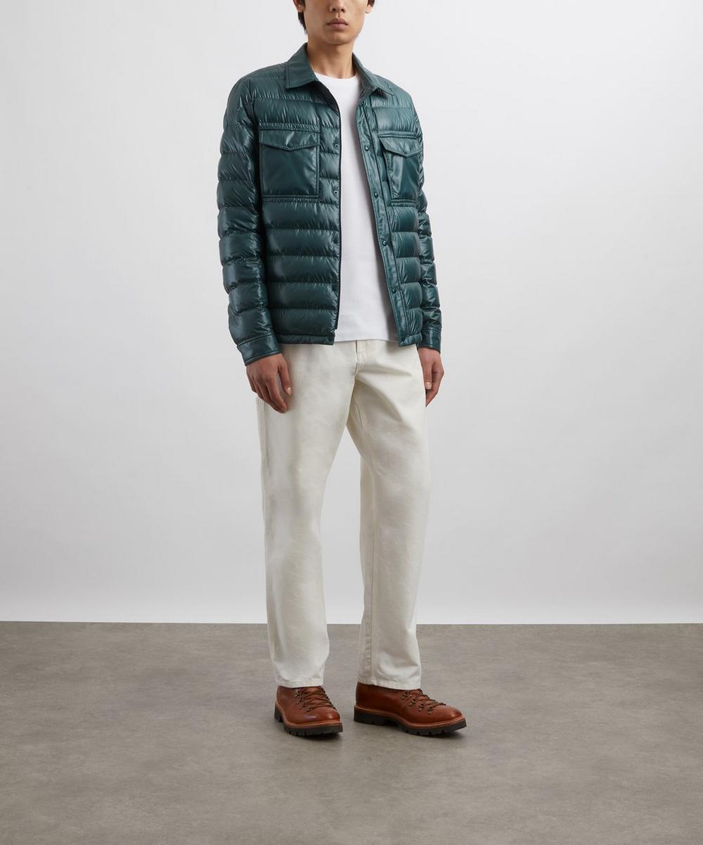 liberty london Moncler Dark Green Chamberly Down Shirt Jacket