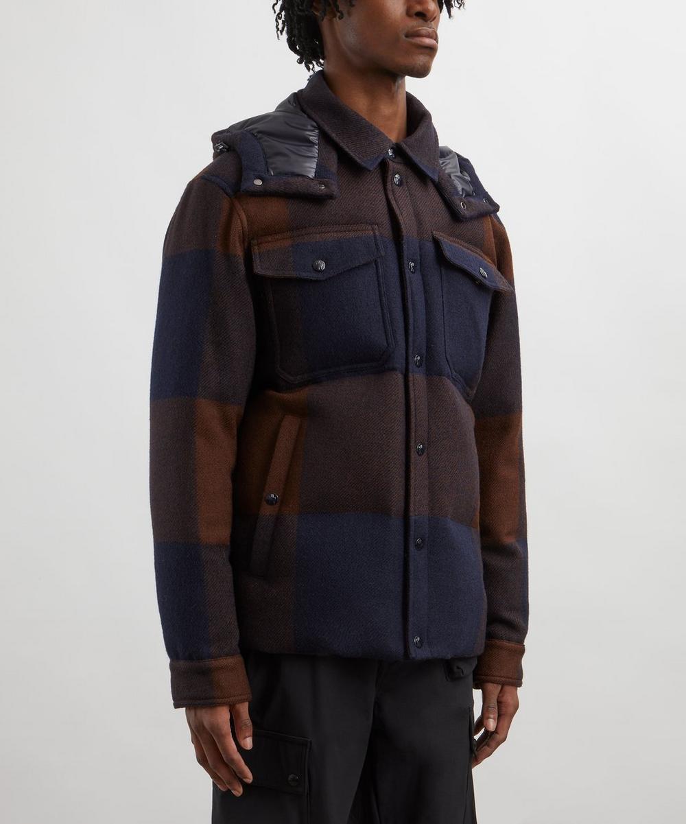 Liberty London Moncler Ladurns Hooded Wool Down Shirt Jacket