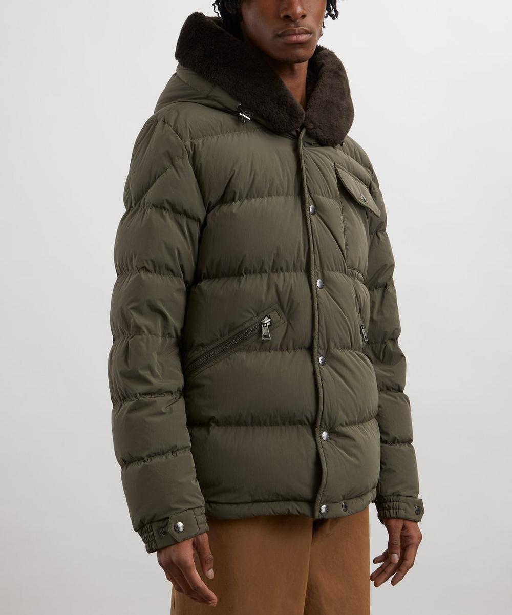 Liberty London Moncler Marcelettes Hooded Teddy-Trimmed Short Down Jacket