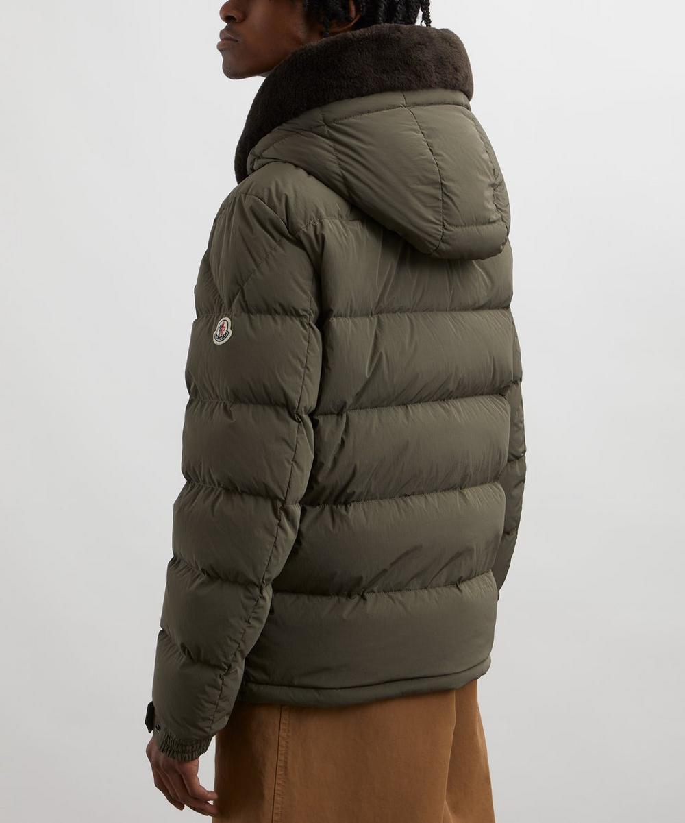 Liberty London Moncler Marcelettes Hooded Teddy-Trimmed Short Down Jacket