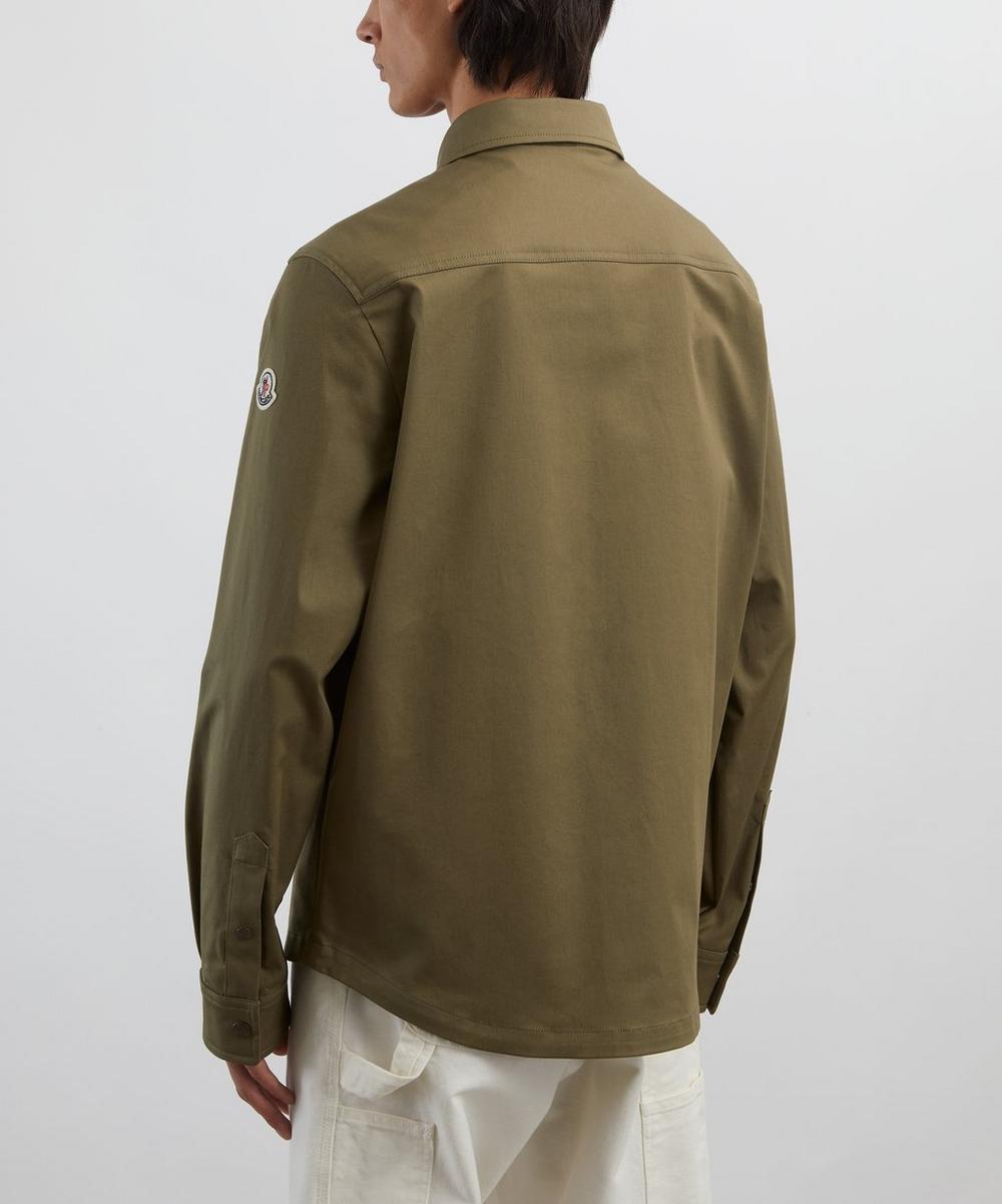 Liberty London Moncler Olive Cotton Gabardine Shirt Jacket