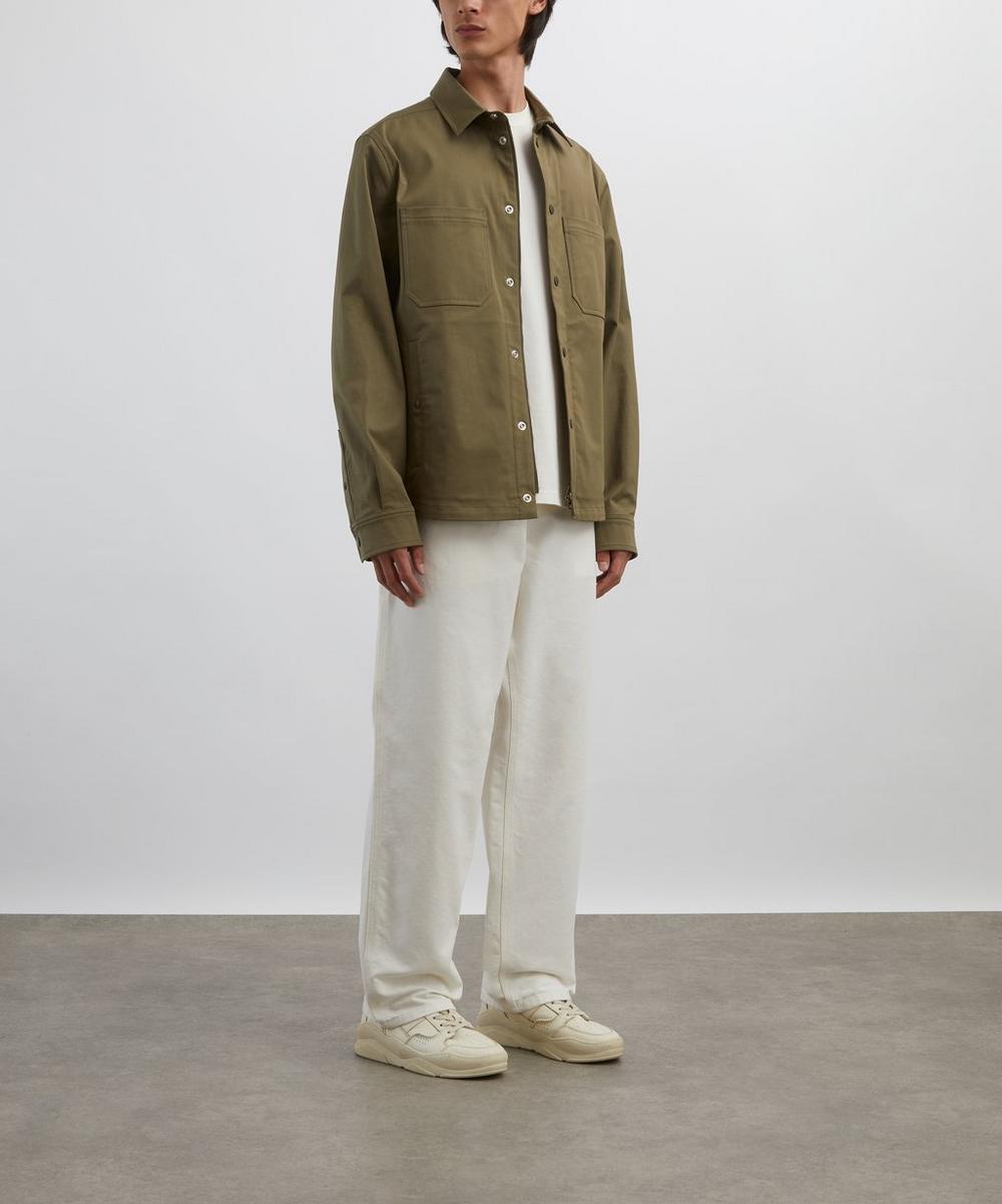 liberty london Moncler Olive Cotton Gabardine Shirt Jacket