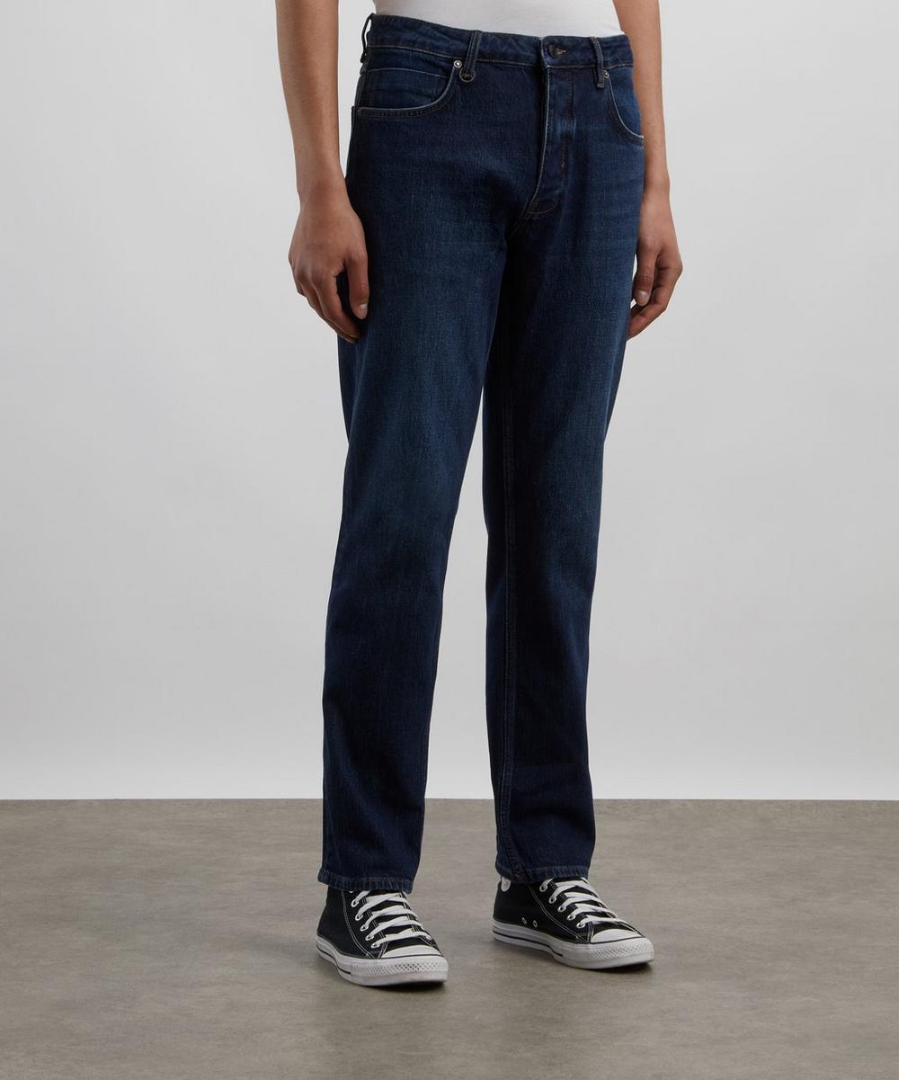 Liberty London Neuw Ray Straight Jeans In Hunter Mid Indigo