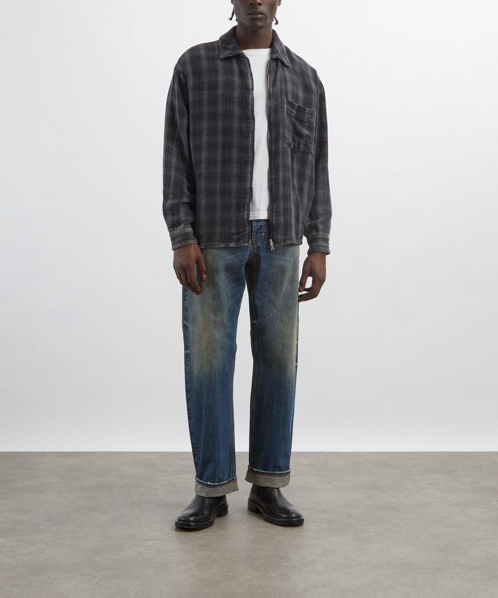 liberty london Neuw River Baggy Straight-Leg Jeans in Delphi Selvedge