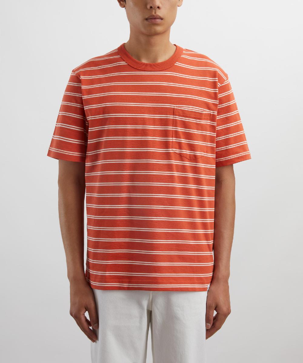 Liberty London Norse Projects Holger Sailor Stripe Pocket T-Shirt