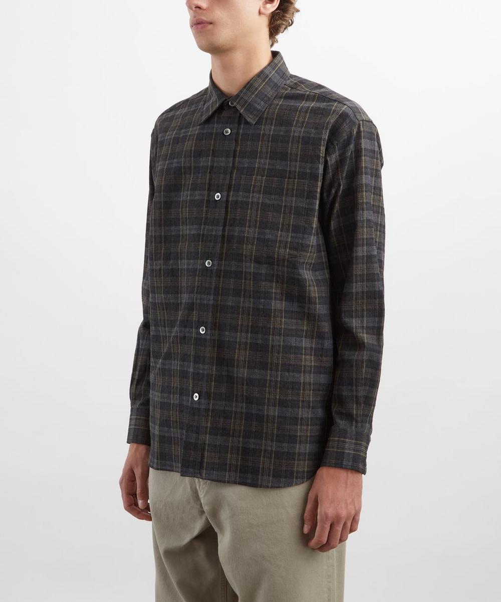 Liberty London Norse Projects Oversized Wool Check Shirt