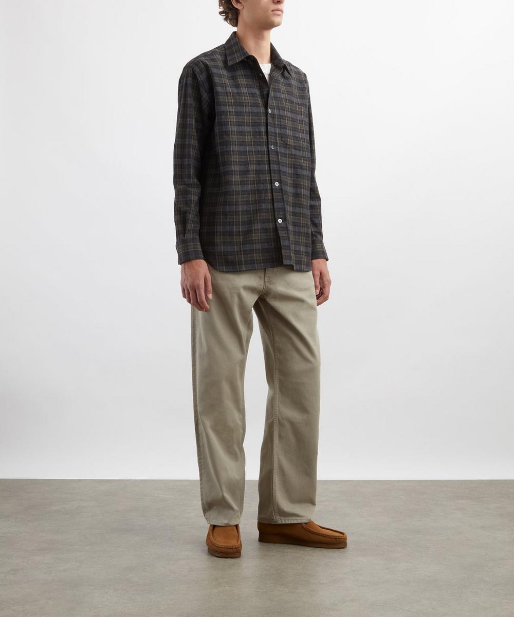 liberty london Norse Projects Oversized Wool Check Shirt