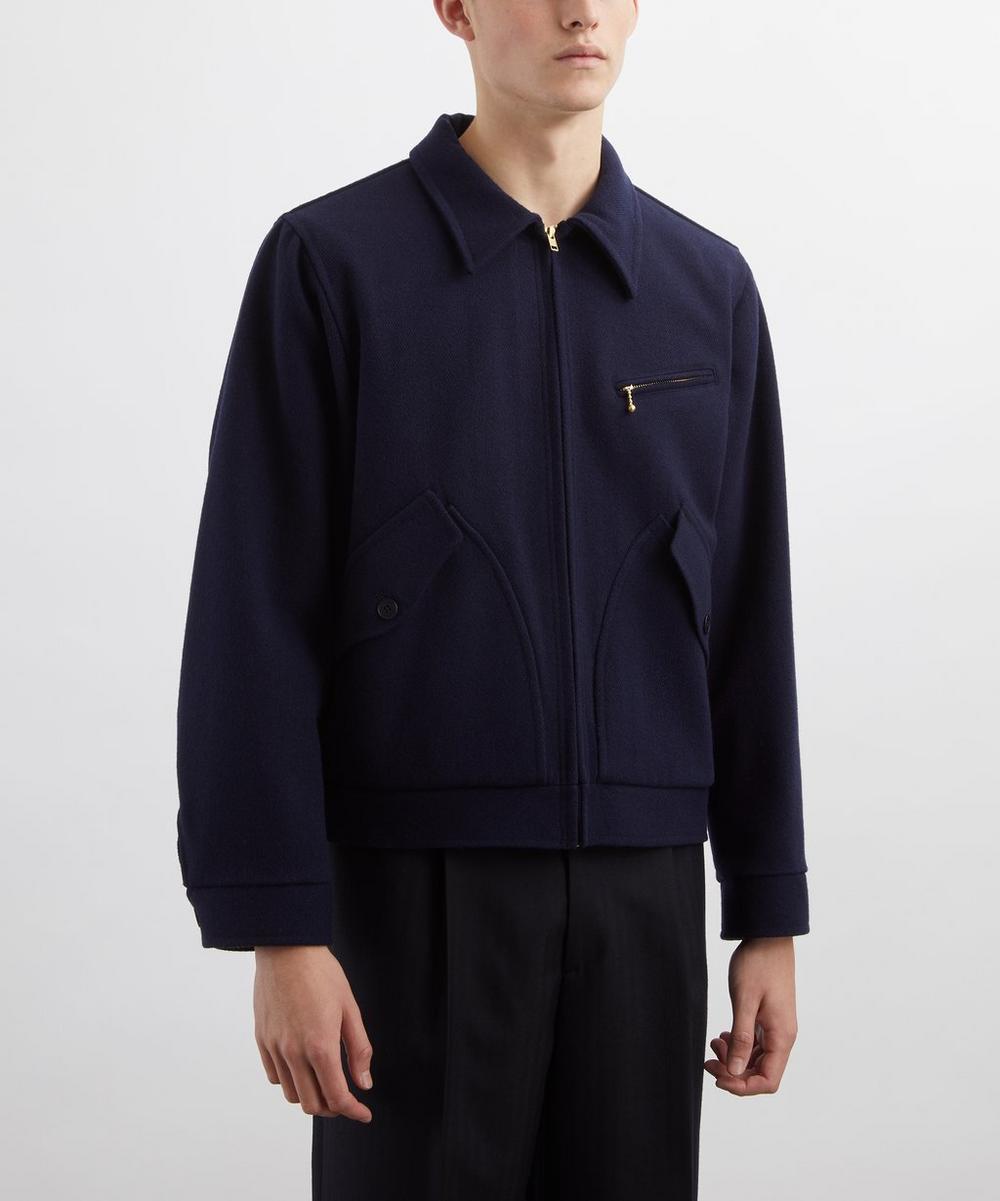 Liberty London Nudie Jeans Blake Blueberry Wool-Blend Zip Jacket