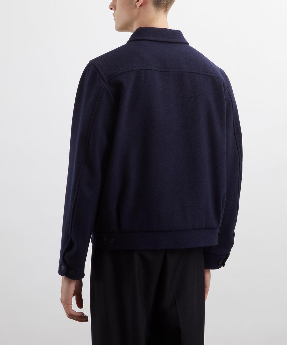 Liberty London Nudie Jeans Blake Blueberry Wool-Blend Zip Jacket