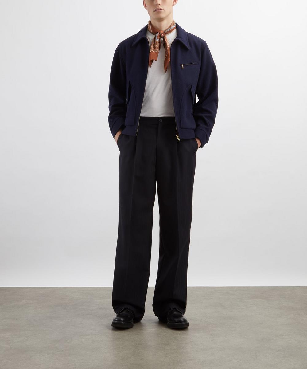 liberty london Nudie Jeans Blake Blueberry Wool-Blend Zip Jacket