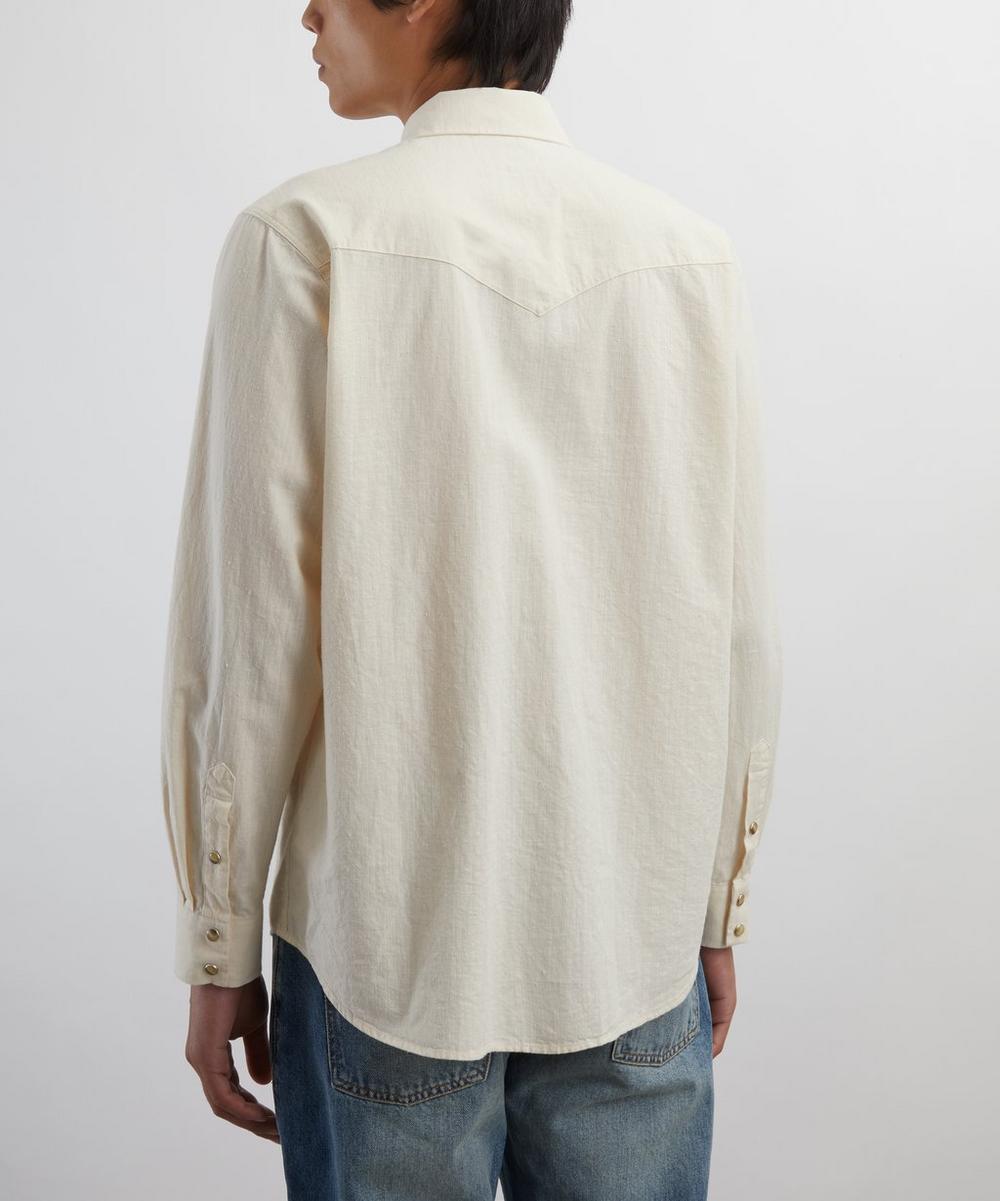 Liberty London Nudie Jeans George Chambray Western Shirt